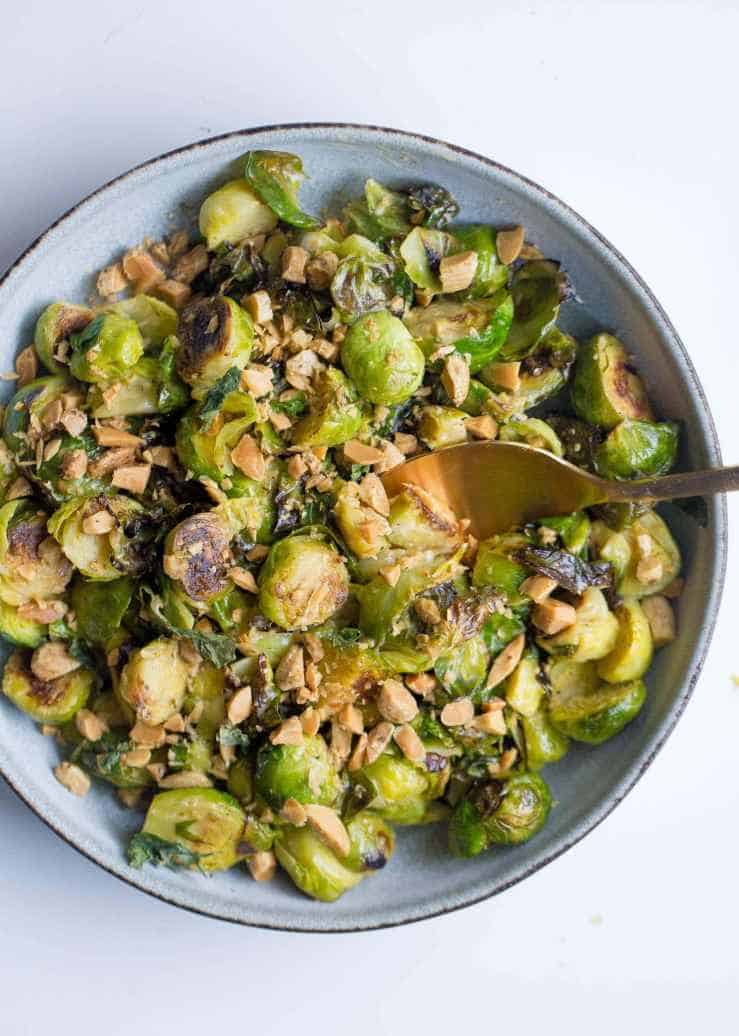 Brussels Sprouts with Creamy Lemon Sauce