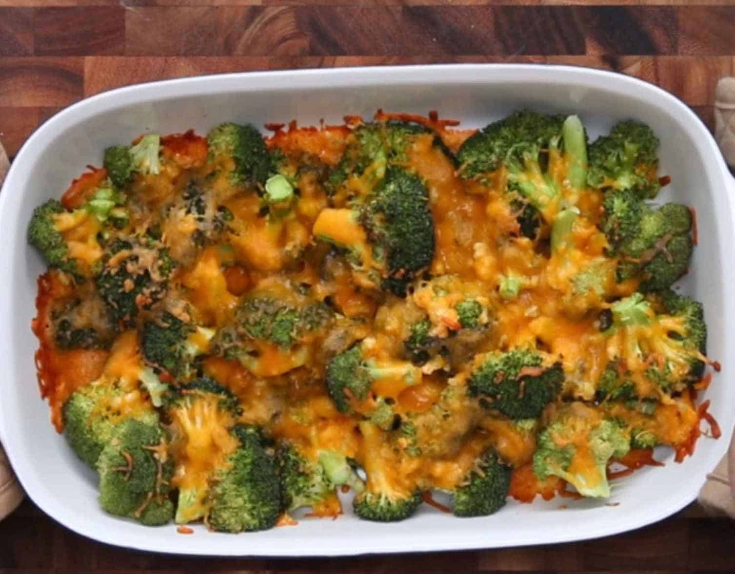 Cheesy garlic broccoli