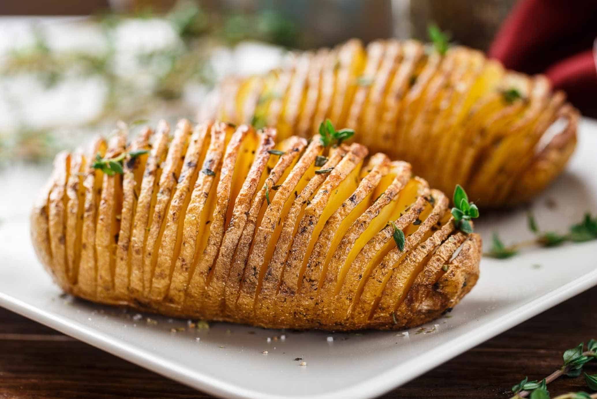 Delicious Herbed Hasselback Potatoes