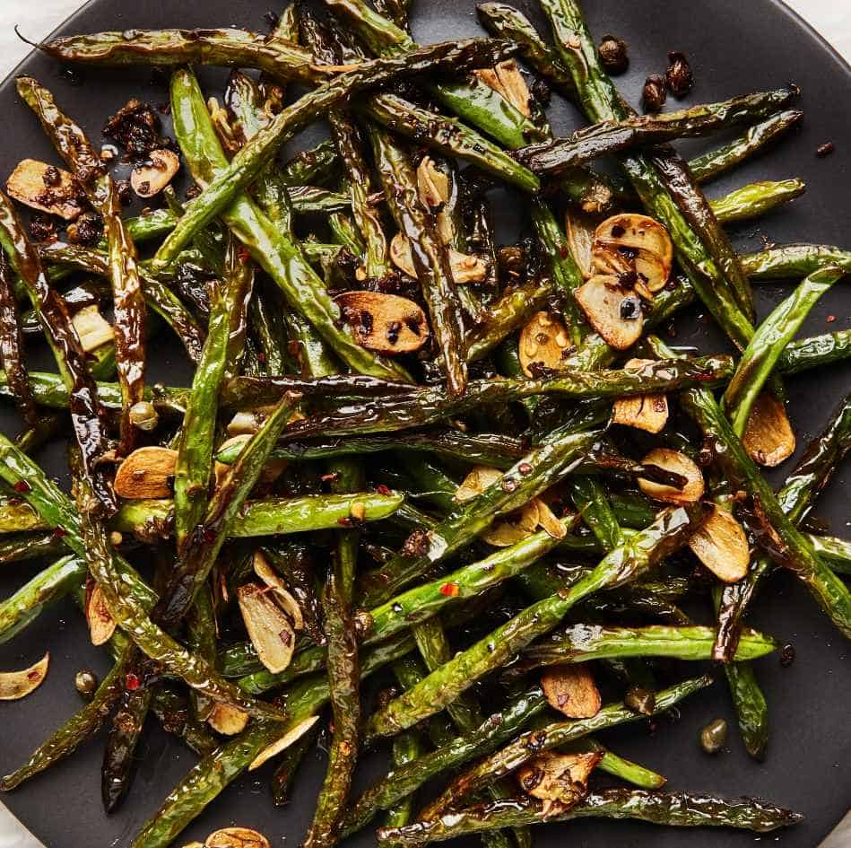 Blistered Green Beans With Garlic