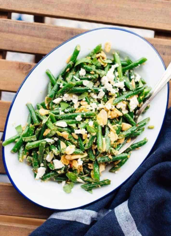 Green Bean Salad with Toasted Almonds & Feta