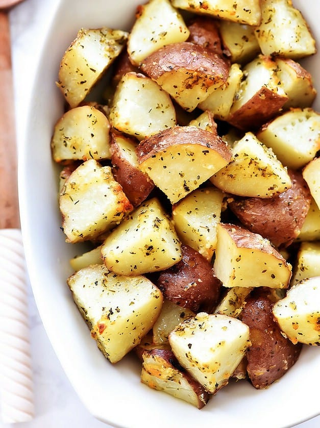 Garlic Parmesan Roasted Potatoes