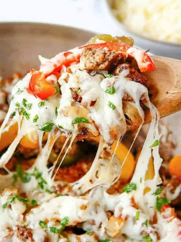 Philly Cheesesteak Skillet