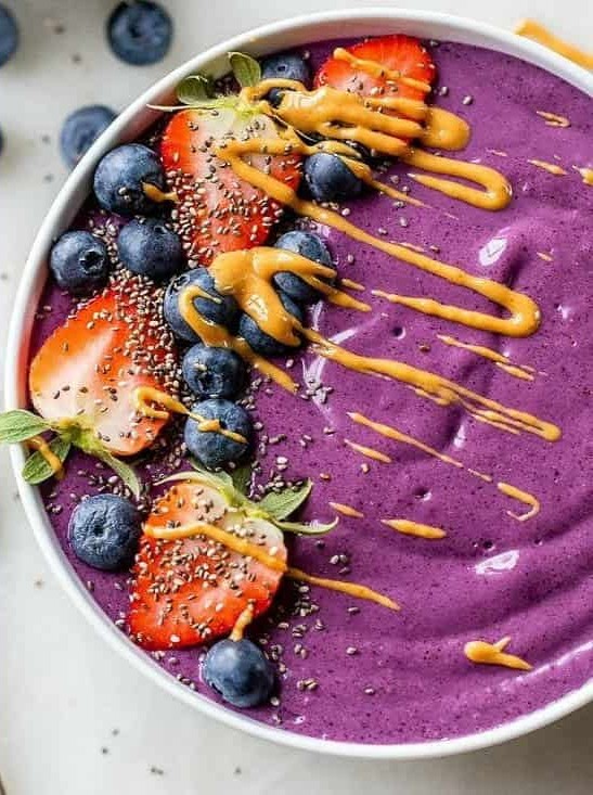 Protein PB & J Smoothie Bowl