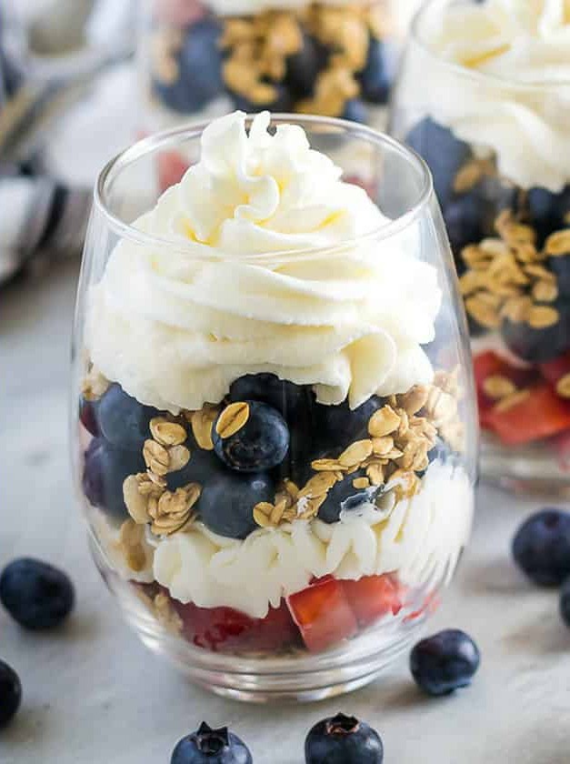 Strawberry Blueberry Granola Parfait