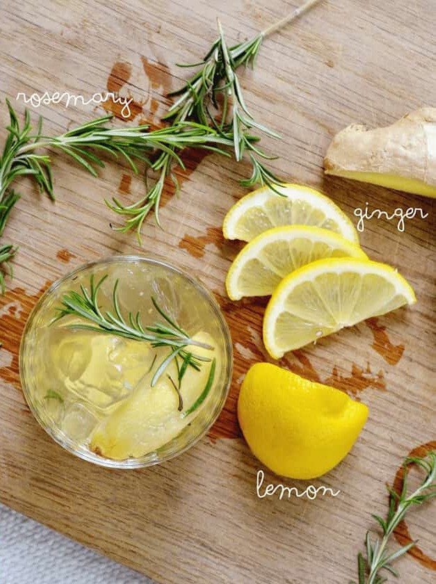 Lemon Basil Gin Fizz