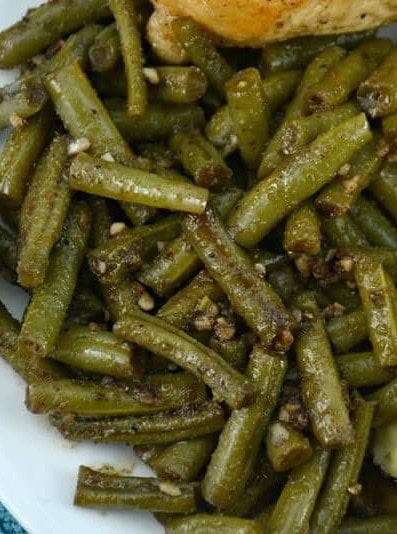 Sweet Garlic Balsamic Green Beans