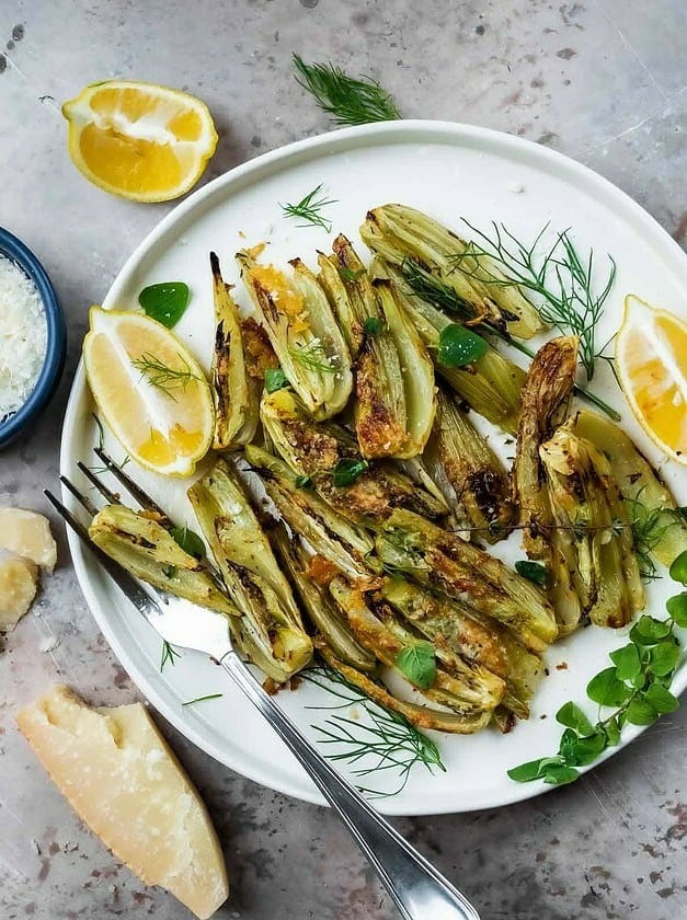 Roasted Fennel with Parmigiano Cheese