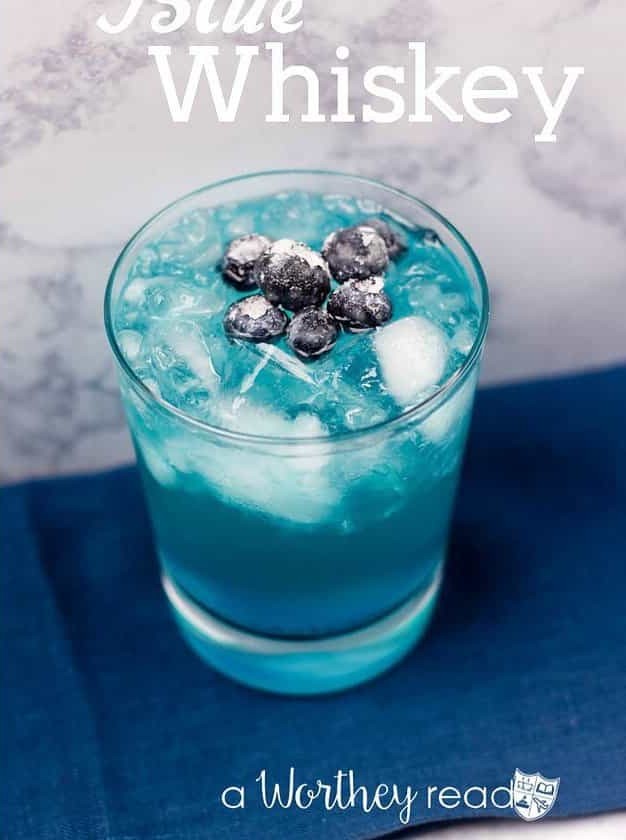 Blue Whiskey Cocktail