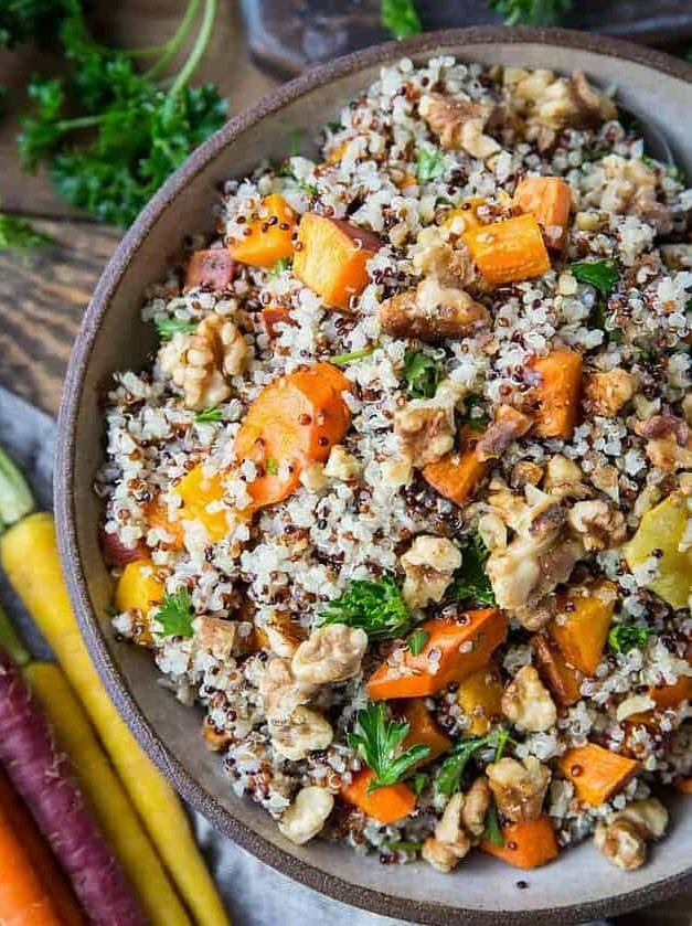 Roasted Winter Vegetable Quinoa Salad