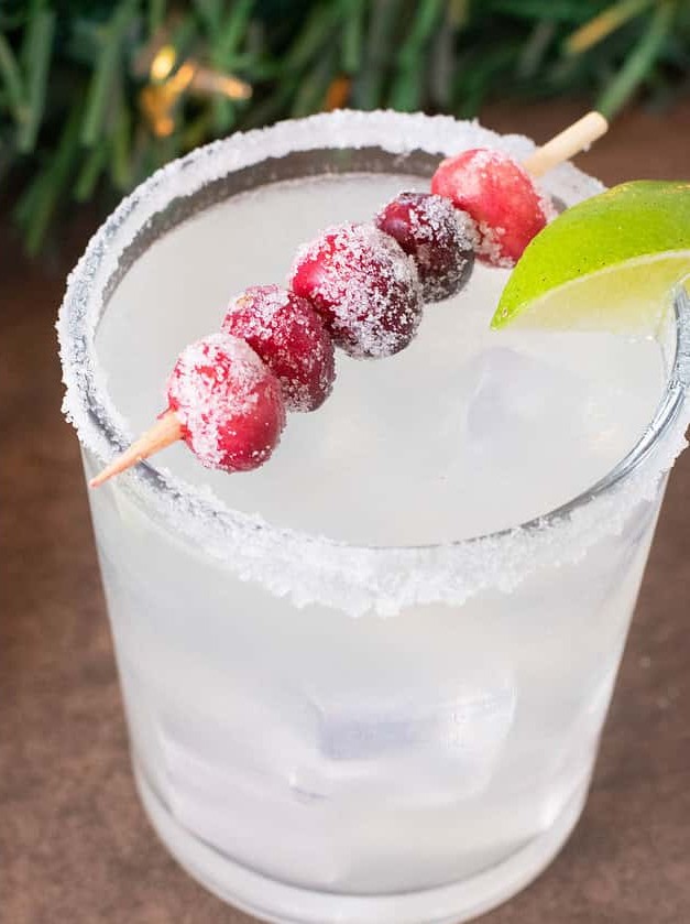 White Christmas Cranberry Margarita