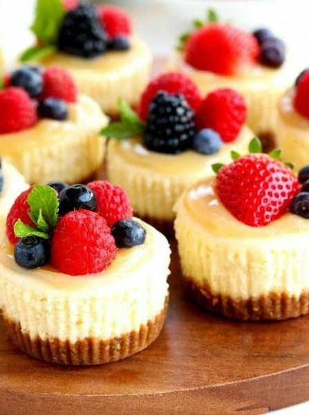 Gluten-Free Mini Cheesecakes