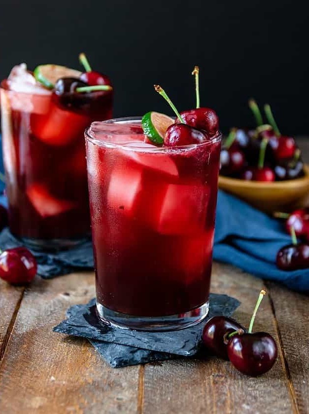 Cherry Bourbon Cola Smash