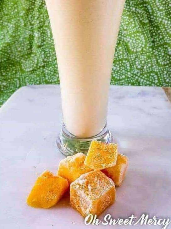 Refreshing Peach Mango Kefir Smoothie