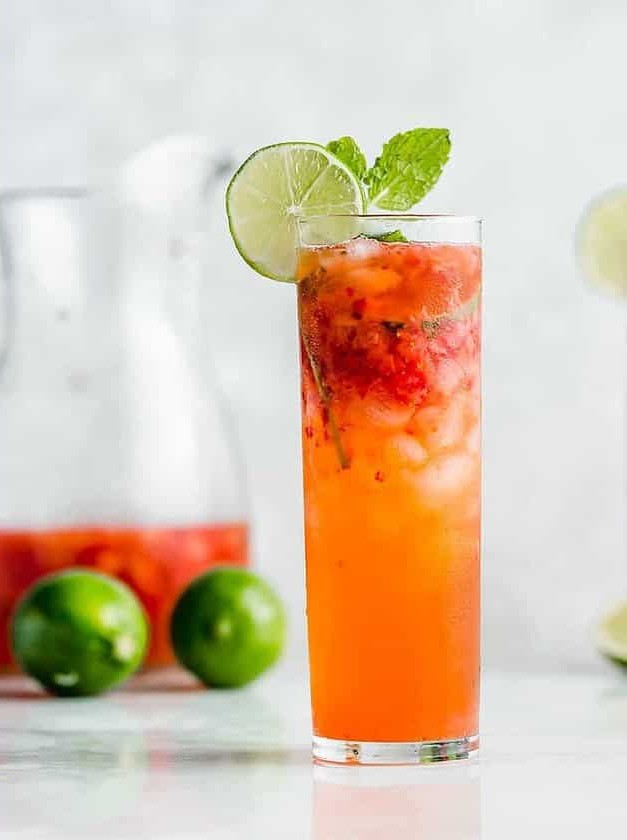 Strawberry Lime Mojito