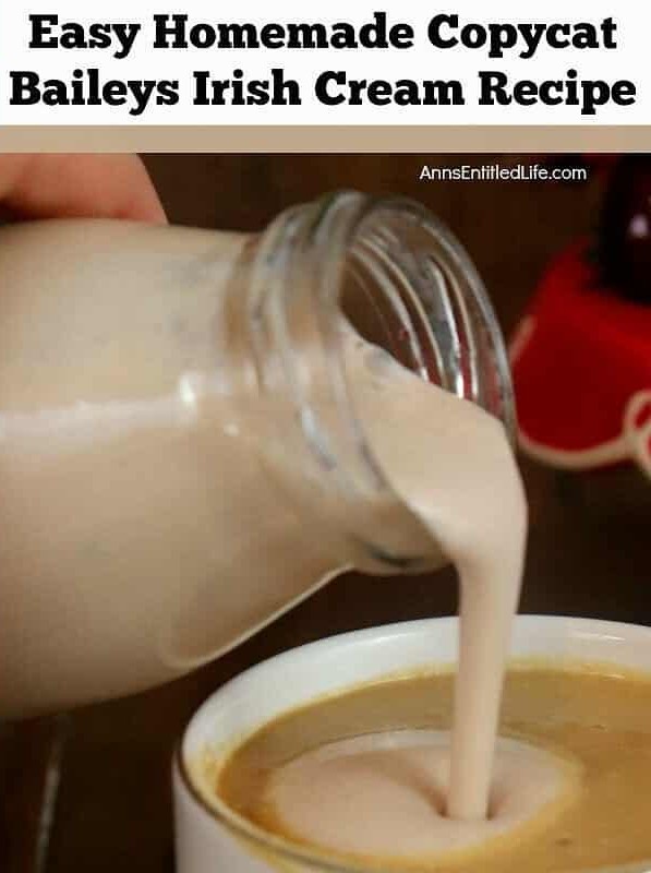 Homemade Copycat Baileys Irish Cream