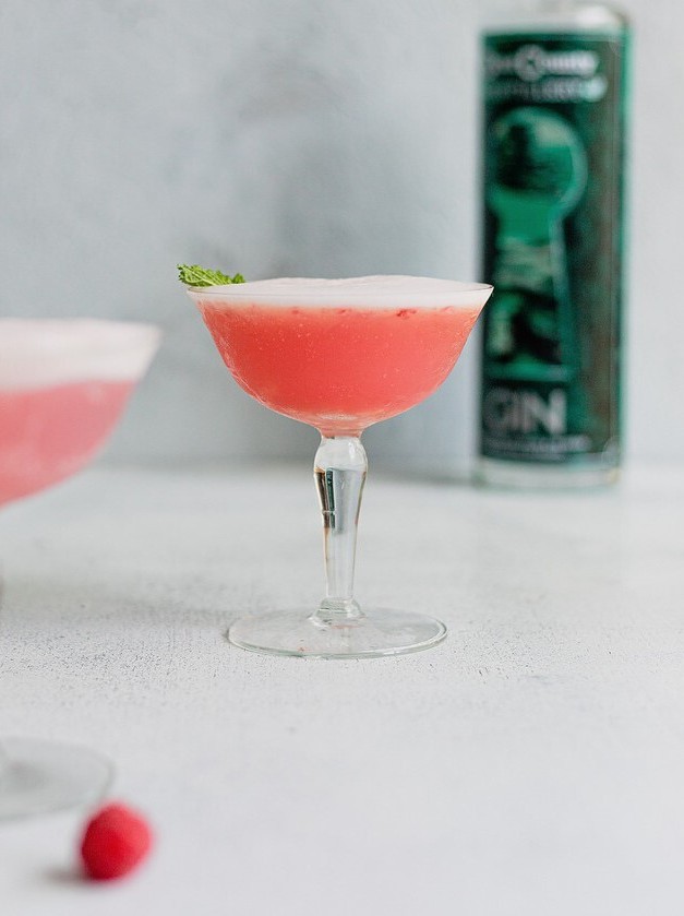 Raspberry Gin Fizz Cocktail