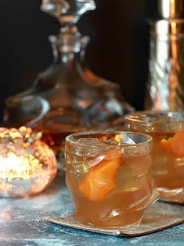 Bourbon and Fig Jam With Orange Liqueur Cocktail