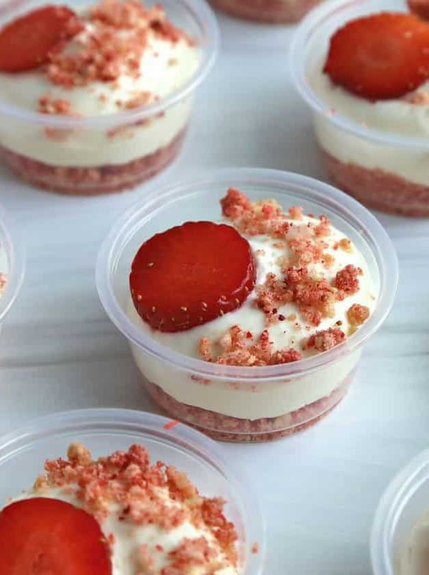 Strawberry Crunch Dessert Cups