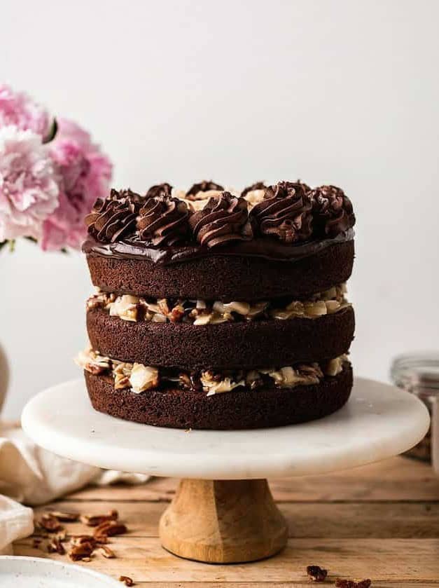 Easy Vegan German Chocolate Cake