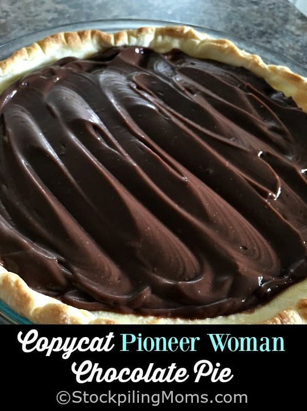 Pioneer Woman Chocolate Pie