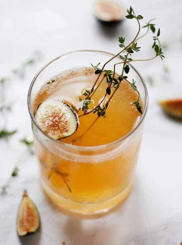 Sparkling Fig & Honey Cocktail