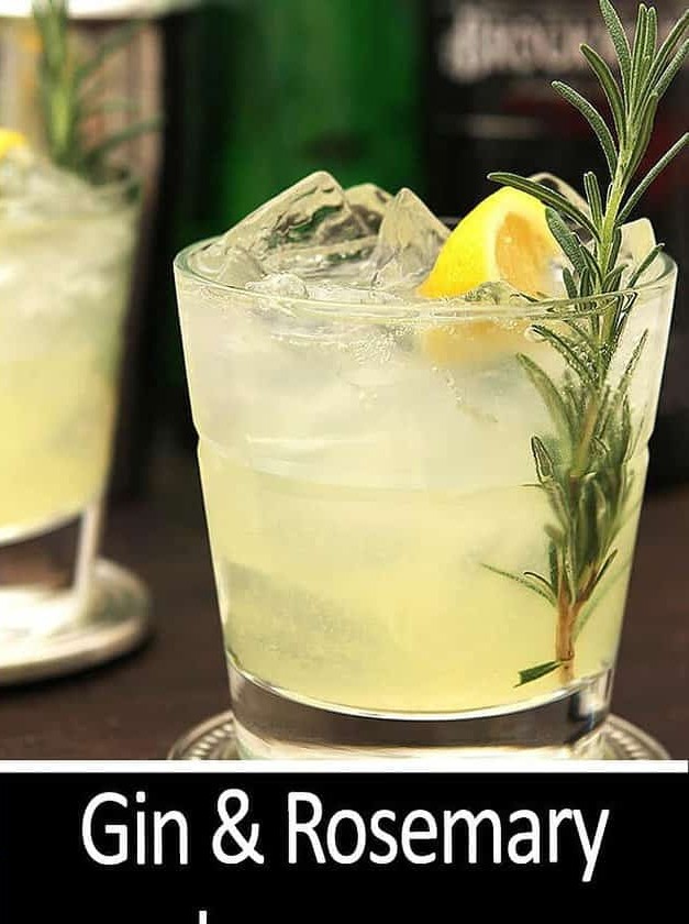 Gin and Rosemary Sparkling Lemonade