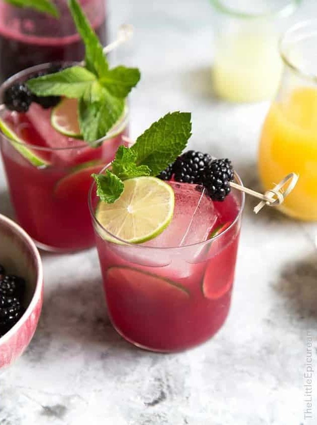 Blackberry Pineapple Rum Cocktail