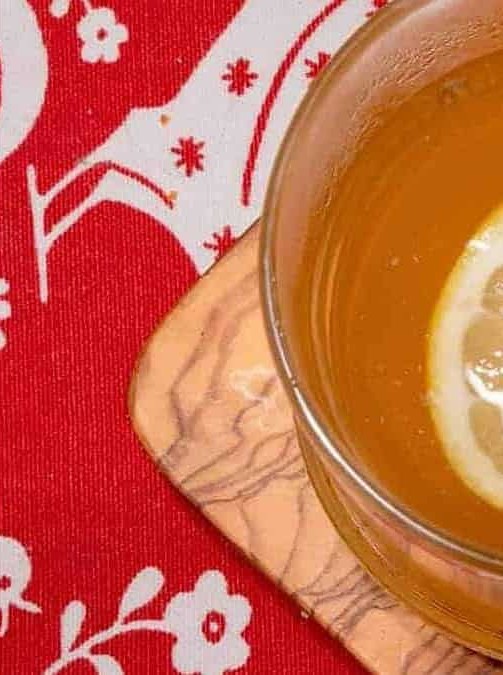 Lemon Honey Hot Toddy With Vodka