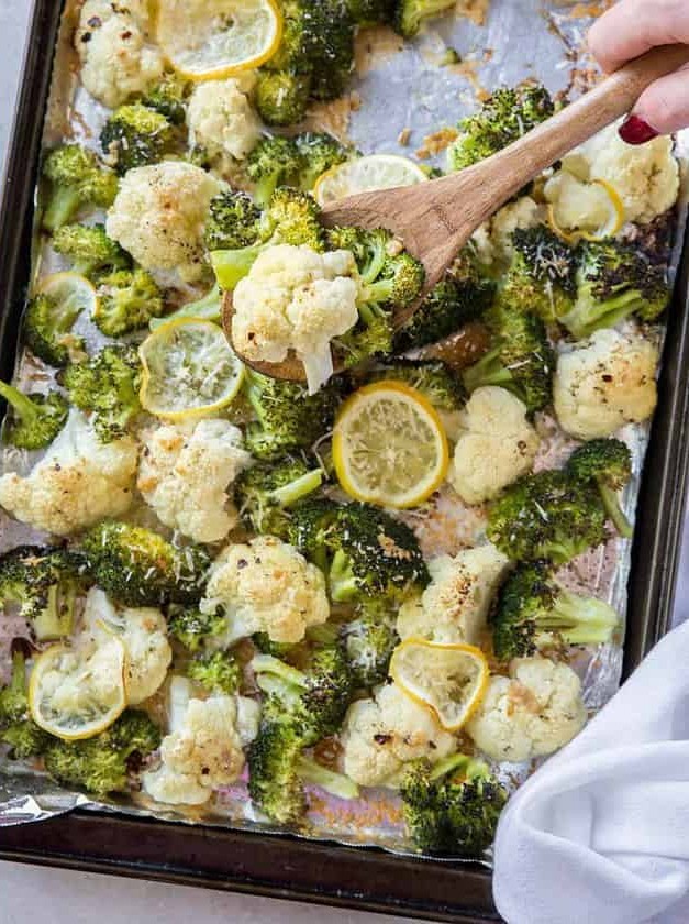 Crispy Roasted Broccoli and Cauliflower