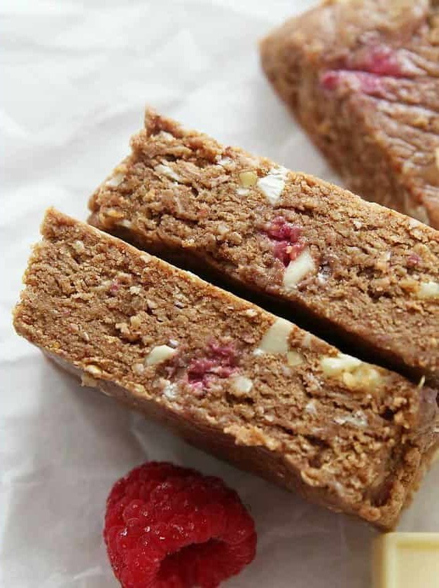 White Chocolate Raspberry Protein Bars