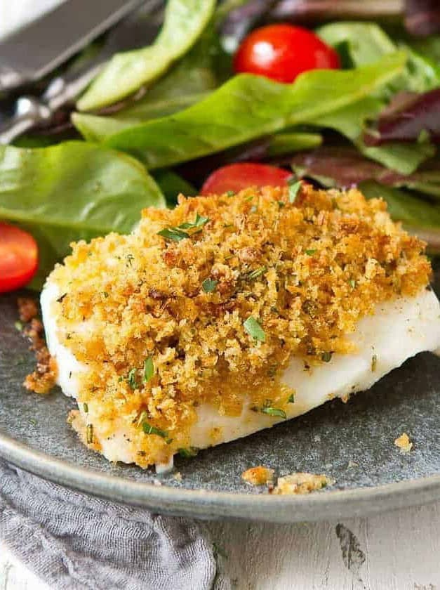 Baked Cod with Panko