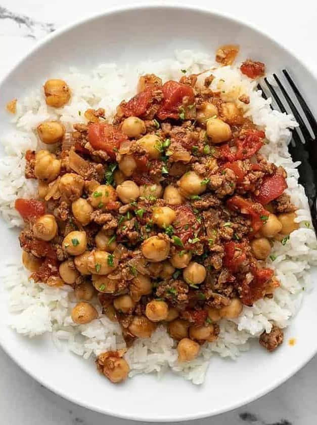 Beef and Tomato Rice Bowl