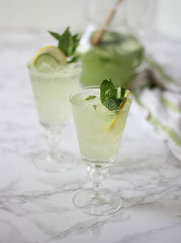 Cucumber Mint Spiked Lemonade