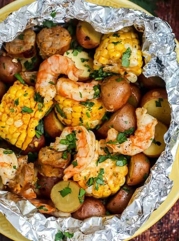 Shrimp Boil Foil Packets