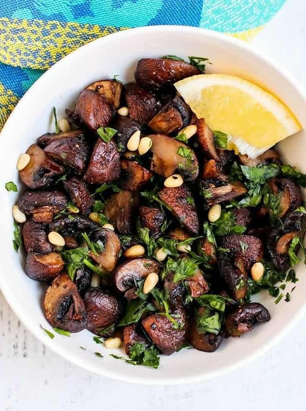 Roasted Baby Bella Mushrooms