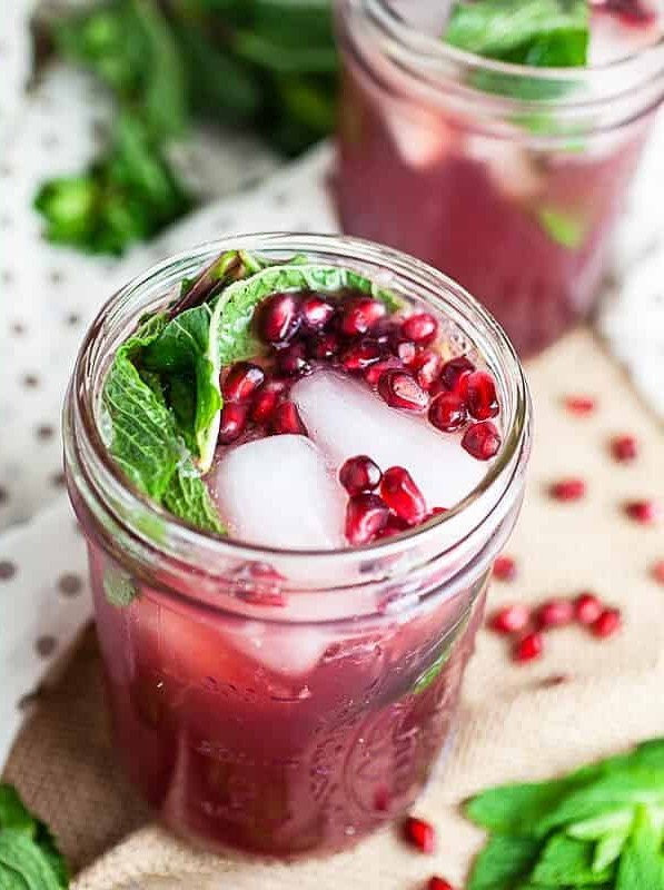 Pomegranate Mojito Cocktail