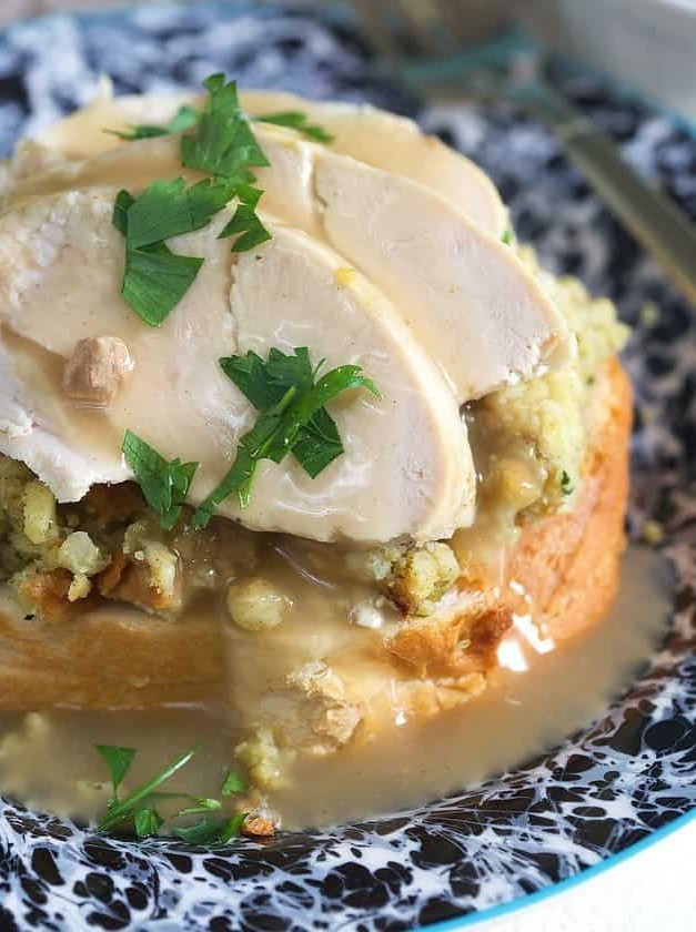 Hot Open Faced Turkey Sandwich