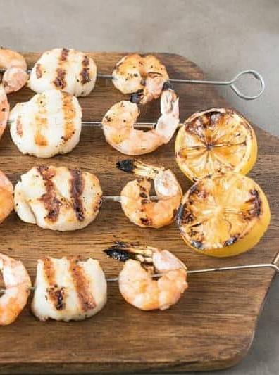 Grilled Shrimp and Scallop Kabobs