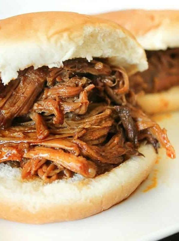 Slow Cooker Smoky BBQ Pulled Pork Sandwiches