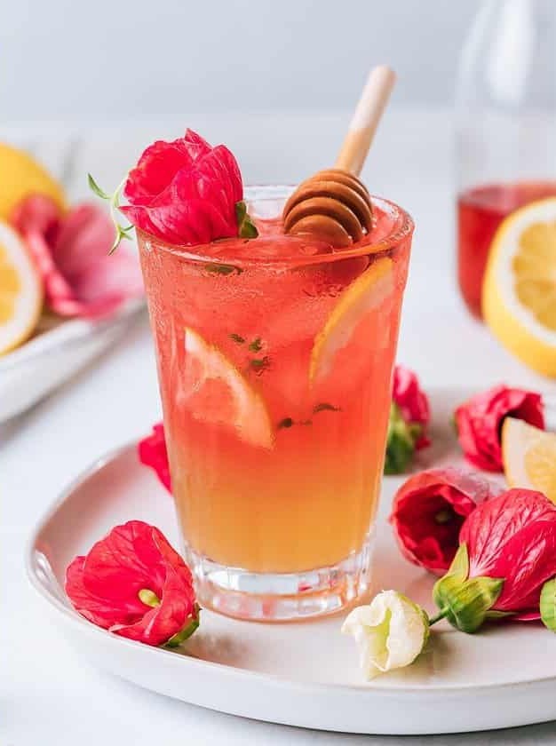 Whiskey Hibiscus Cocktail