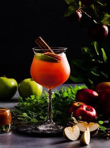 Caramel Apple Cider Vodka Punch