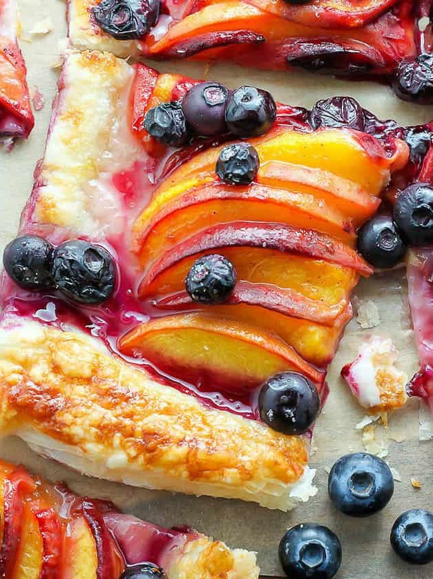 Easy Blueberry Peach Tart