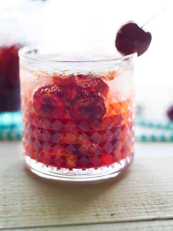 Fresh Cherry Bourbon Cocktail