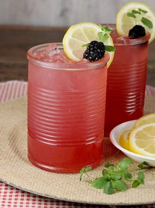 Blackberry Lemonade Moscato Punch