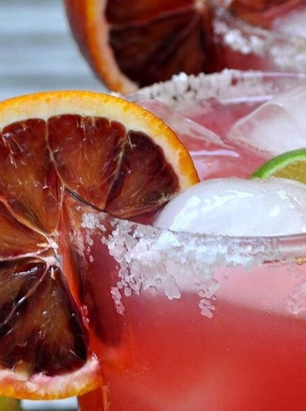 Sparkling Blood Orange Margarita