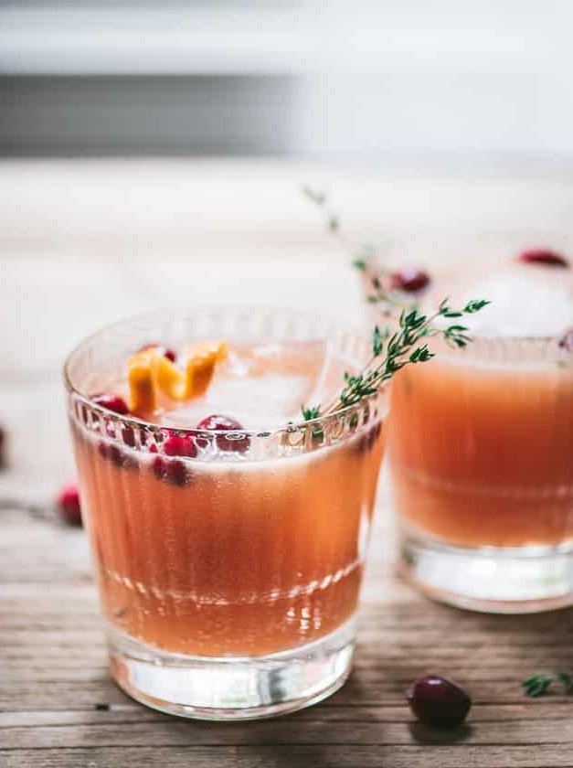 Cranberry Orange Whiskey Cocktail