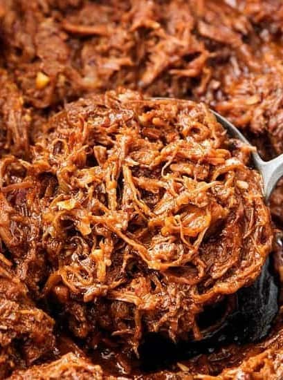 Crockpot Shredded Beef Barbecue