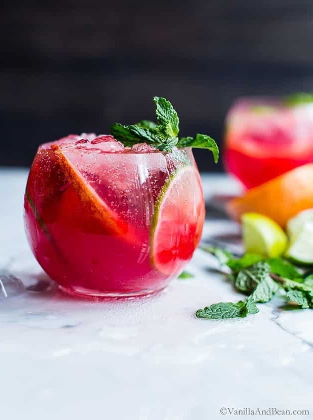 Blood Orange Mojitos