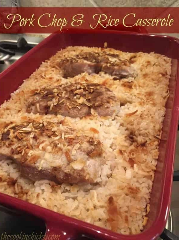 Easy Baked Pork Chop and Rice Casserole